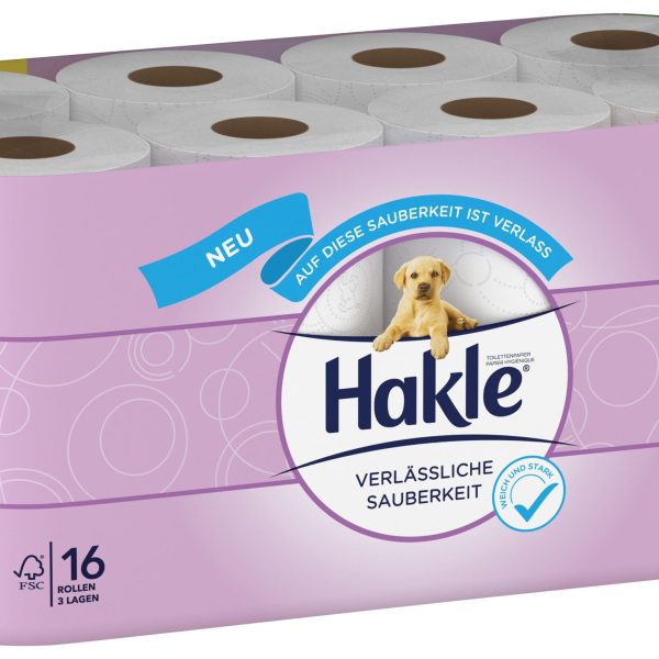HAKLE Toilettenpapier 4161846 3-lagig, 16 Rollen