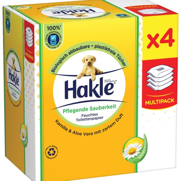 HAKLE Feuchtes Toilettenpapier 4516792 pflegende Sauberkeit 4x42 Stk.
