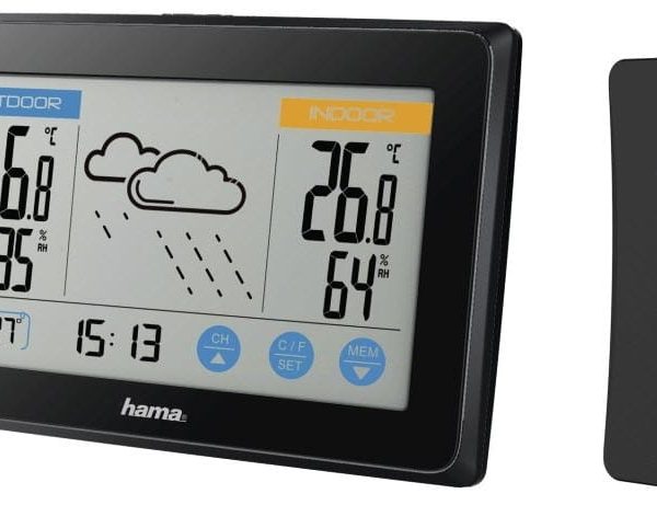 HAMA Wetterstation 186314 Touch schwarz