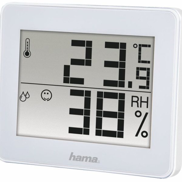 HAMA Thermo-/Hygrometer 186360 TH-130 weiss