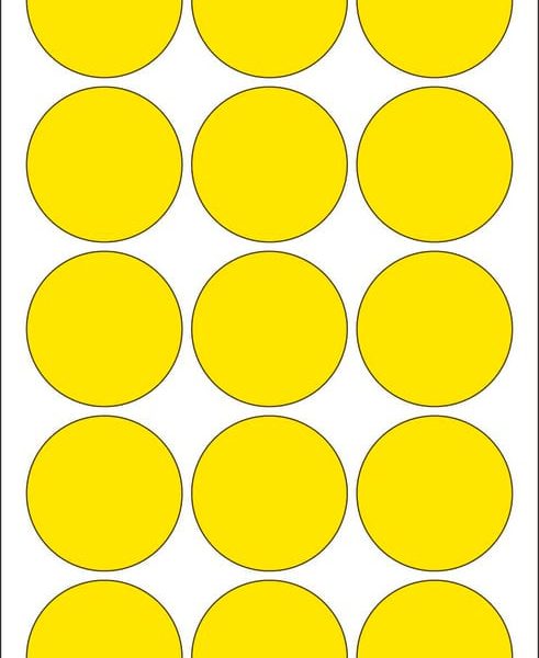 HERMA Markierungspunkte 32mm 2271 gelb 480 St./32 Blatt