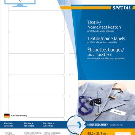 HERMA Namensetiketten 88,9x33,8mm 4588 weiss 160 Stk./10 Bl.