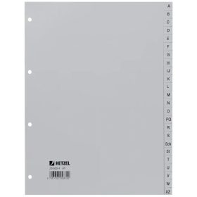 HETZEL Register PP A4 25650481 grau A-Z 24-teilig