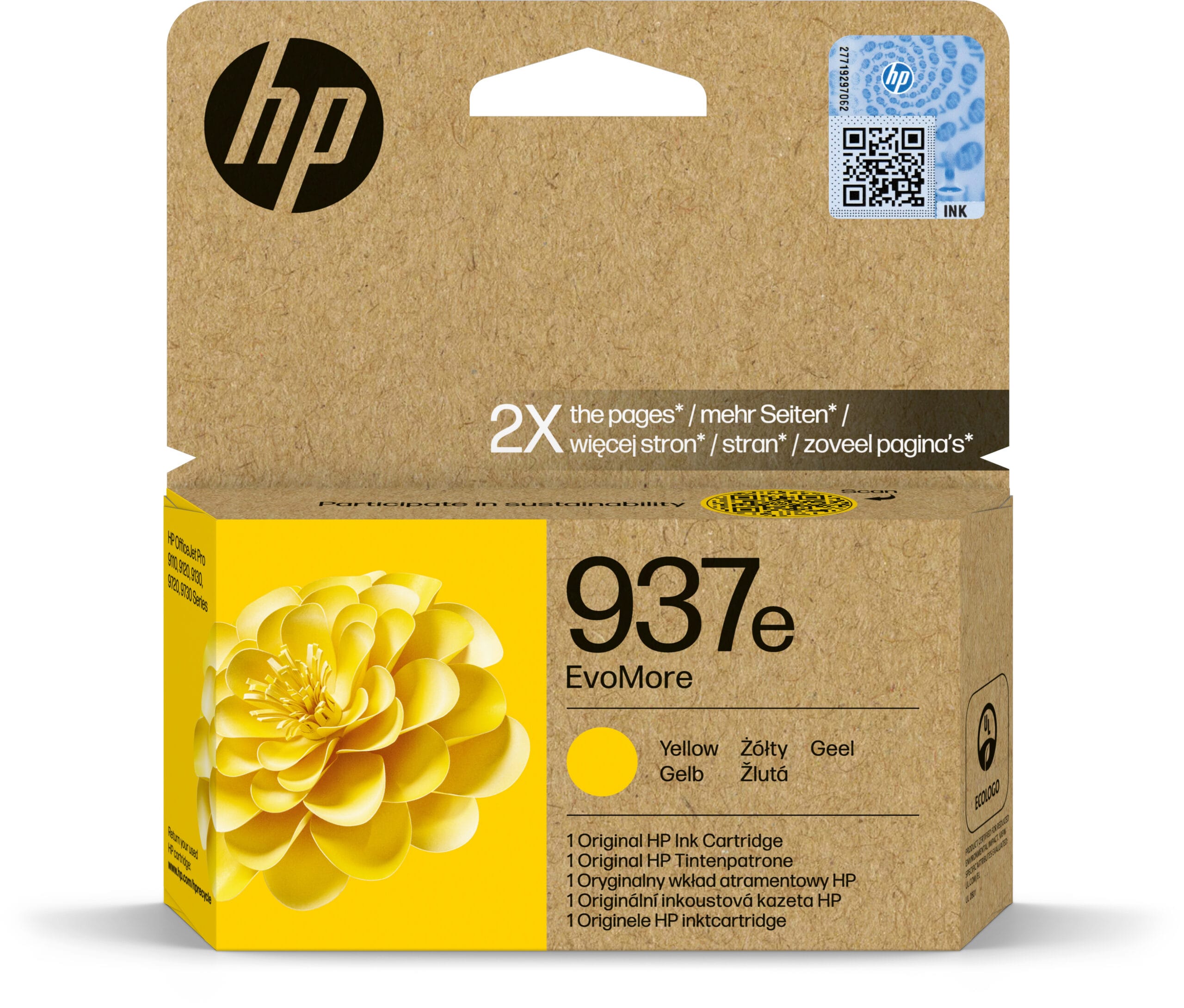 HP-4S6W8NE-0196786147692 HP Tintenpatrone 937e yellow 4S6W8NE OfficeJet 9110b/9120 1650 S. – Hochwertig & günstig bei ShopDeca