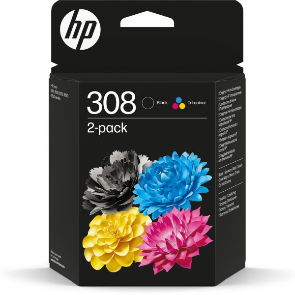 HP Combopack 308 BK/color 6L6S6UE Envy 6122e/6520e 160/120 S.
