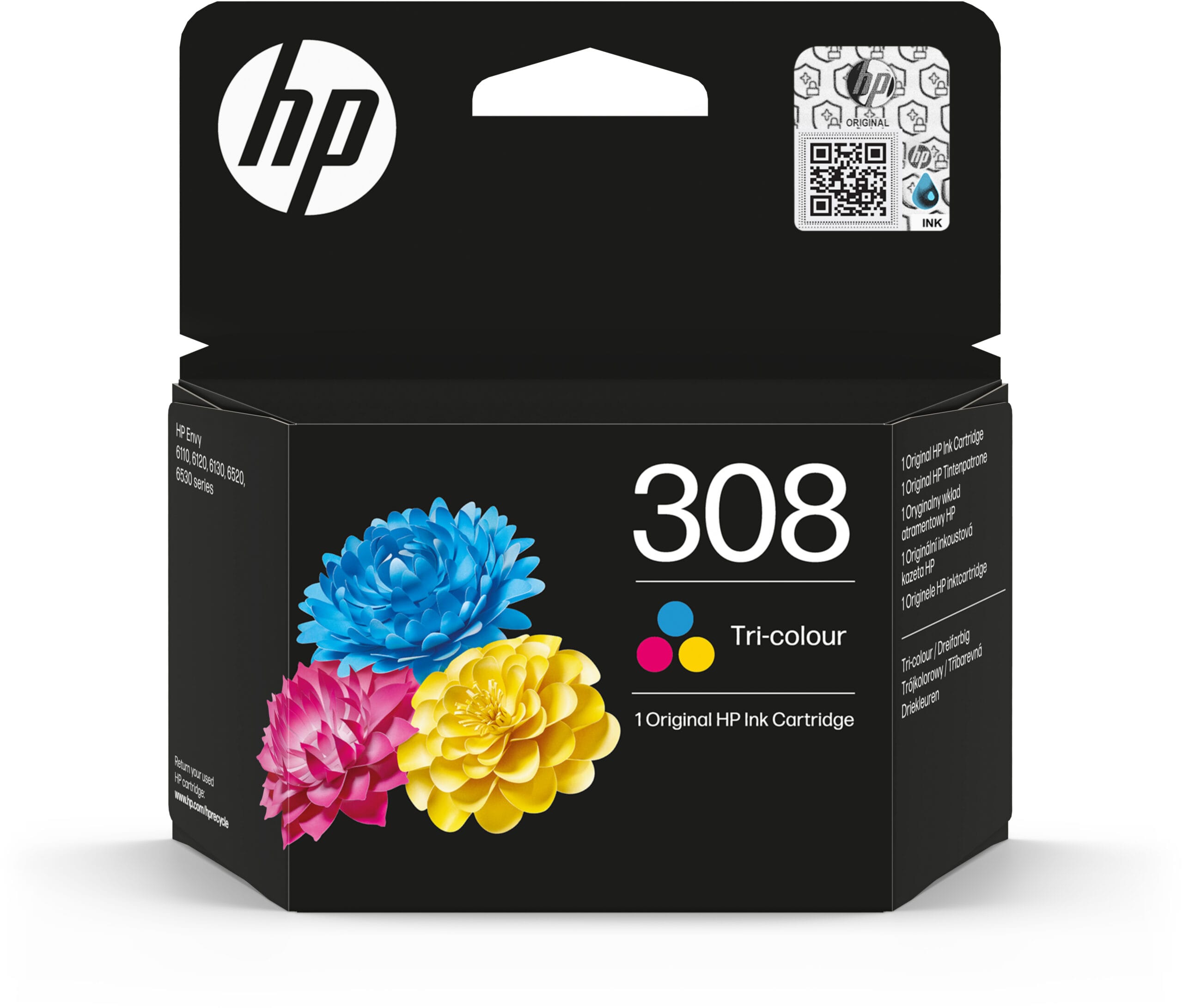 HP-7FP20UE-0196786390371 HP Tintenpatrone 308 color 7FP20UE Envy 6122e/6520e 120 Seiten – Hochwertig & günstig bei ShopDeca