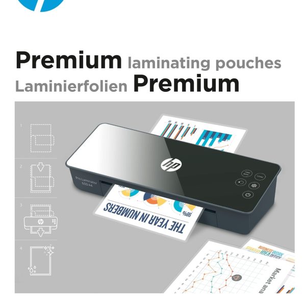 HP Laminiertaschen 9125 Premium, A4, 250 Mic