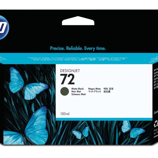HP Tintenpatrone 72 schwarz matt C9403A DesignJet T1100 130ml