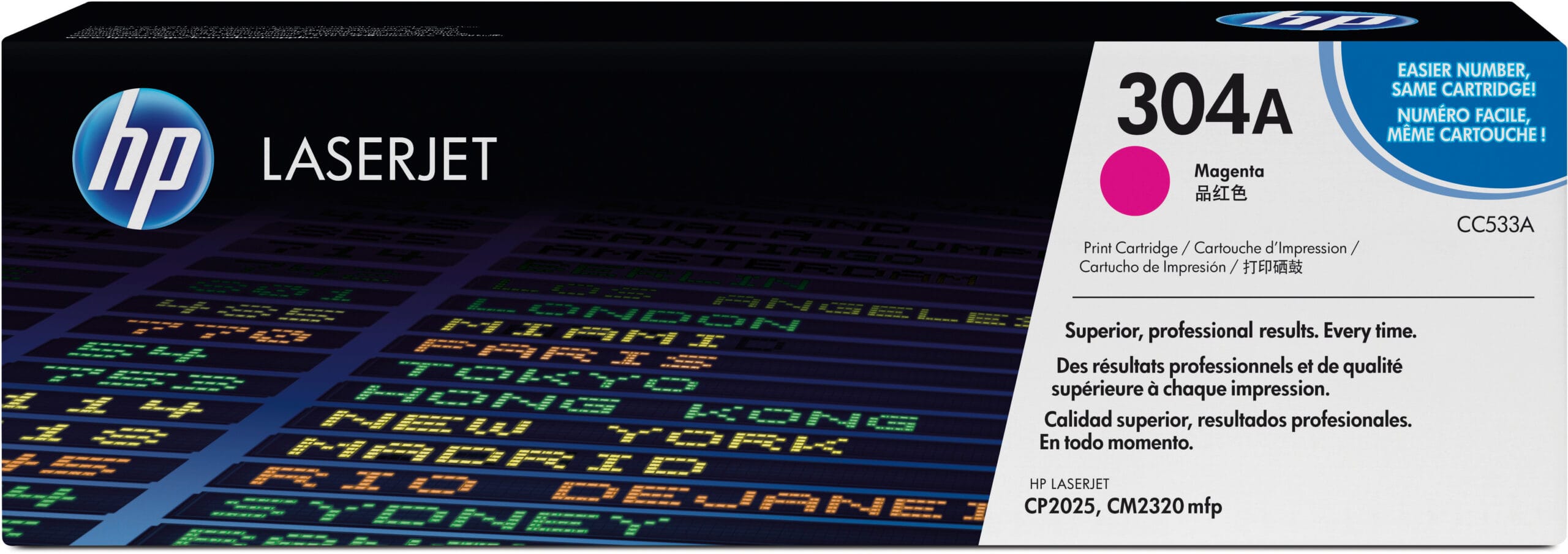 HP-CC533A-0883585301522 HP Toner-Modul 304A magenta CC533A Color LaserJet CP2025 2800 S. – Bild 1