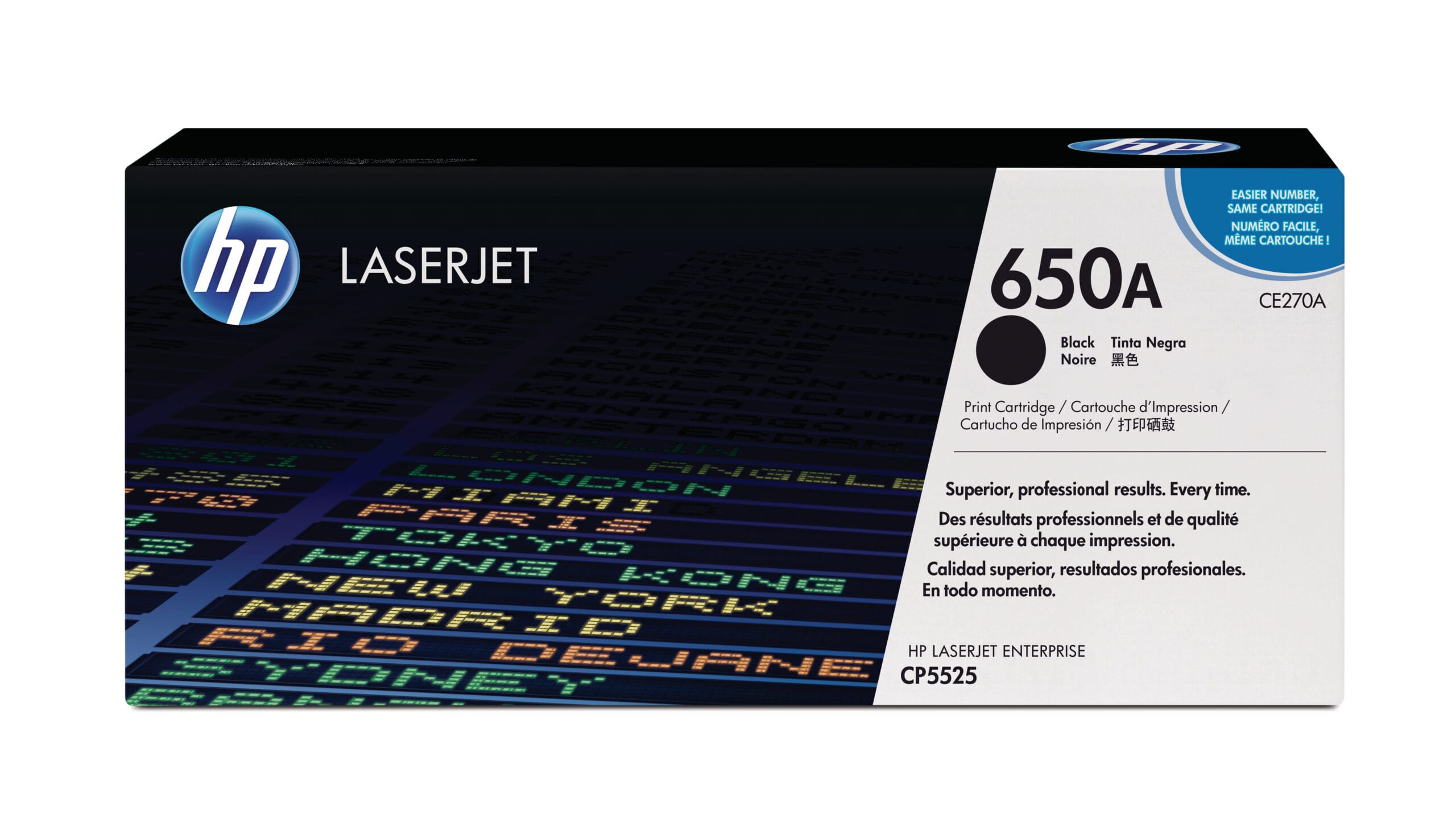 HP-CE270A-0884962161166 HP Toner-Modul 650A schwarz CE270A Color LJ CP5520 13'500 Seiten – Bild 1