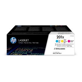 HP Toner Tri-Pack 201X CMY CF253XM CLJ Pro M252/MFP277 2300 S.