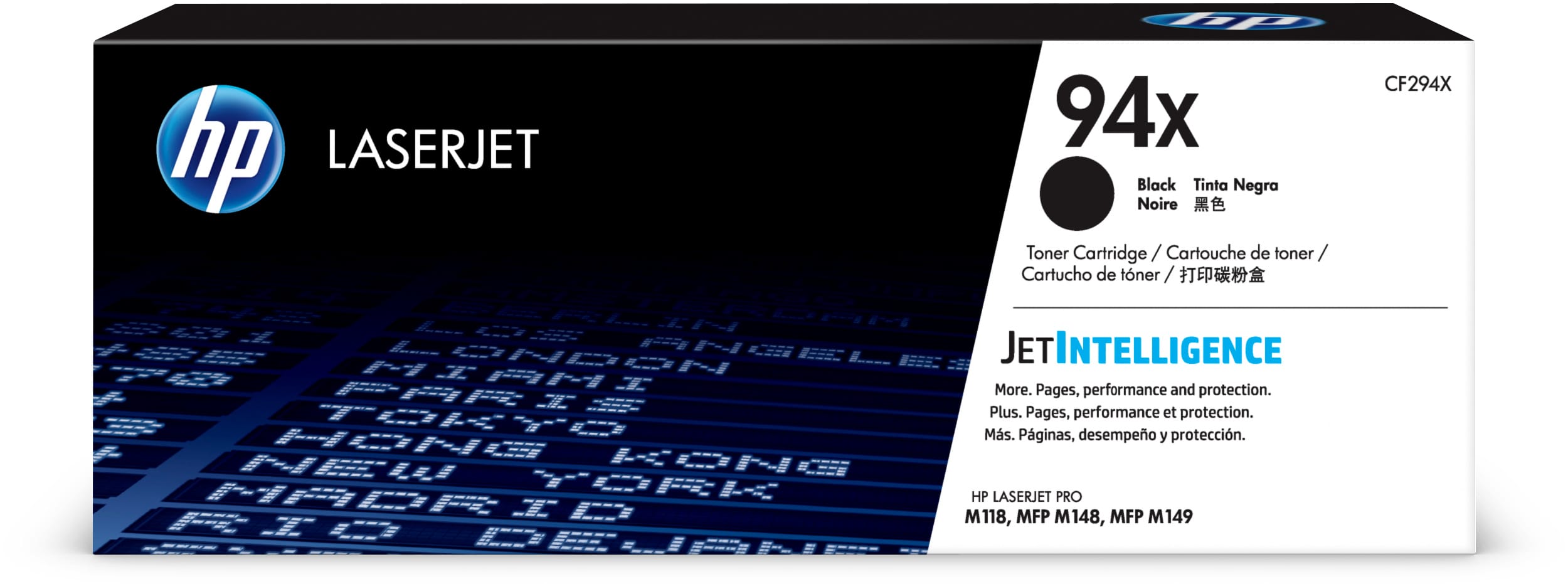 HP-CF294X-0192545654494 HP Toner 94X schwarz CF294X LaserJet Pro M118 2800 Seiten – Bild 1