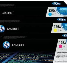 HP Toner Tri-Pack 125A CMY CF373AM Color LJ CP 1210 1400 Seiten