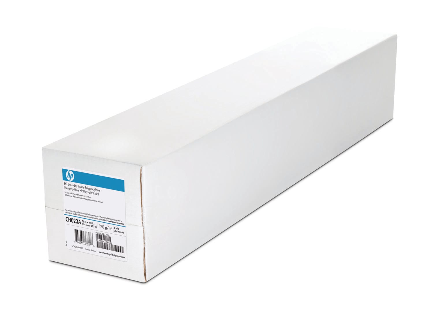 HP-CH023A-0848412013054 HP Everyday Polypropylen matt 31m CH023A DesignJet 2 x 36 Zoll – Bild 1