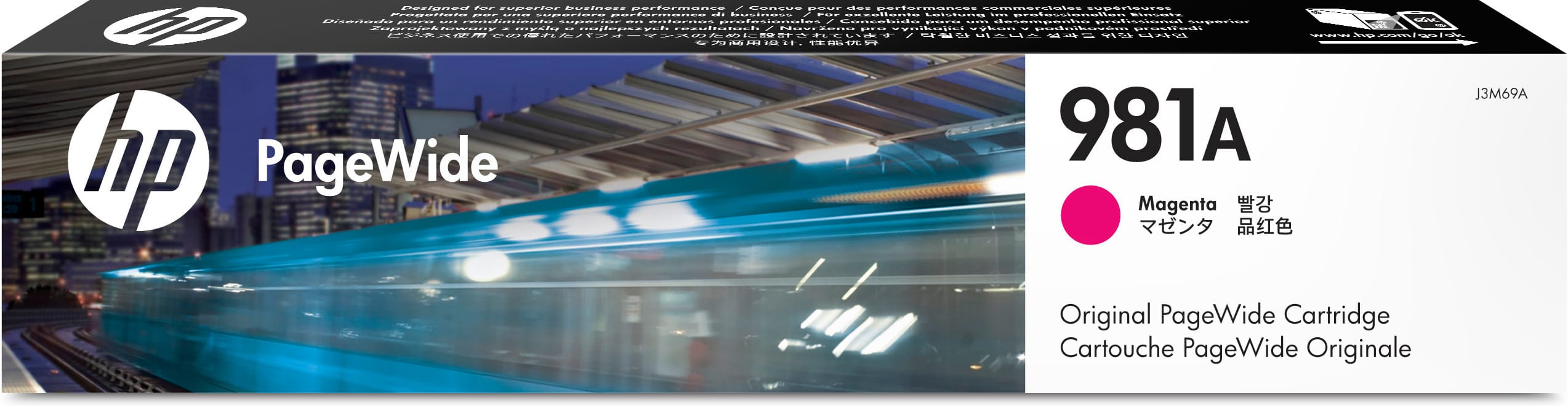 HP-J3M69A-0888793202074 HP Tintenpatrone 981A magenta J3M69A PW Enterprise 556 6000 S. – Bild 1