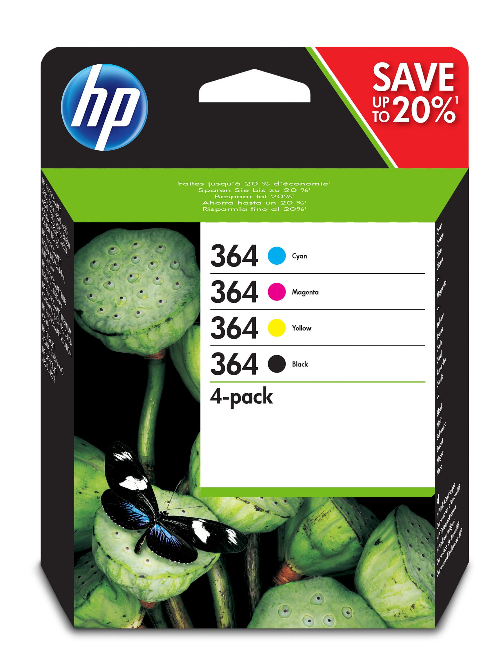 HP-N9J73AE-0889894508904 HP Combopack 364 CMYBK N9J73AE PhotoSmart D5460 300/250 S. – Hochwertig & günstig bei ShopDeca
