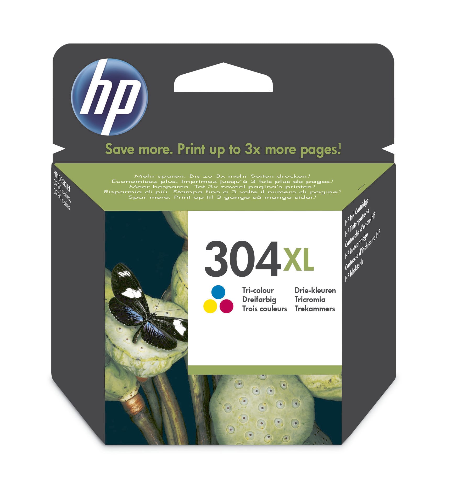 HP-N9K07AE-0889894860811 HP Tintenpatrone 304XL color N9K07AE DeskJet 3720/30 300 Seiten – Hochwertig & günstig bei ShopDeca