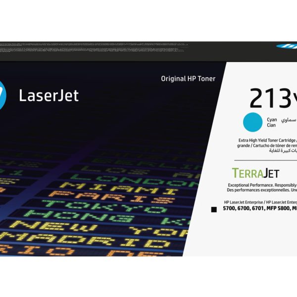 HP Toner-Modul 213Y cyan W2131Y CLJ Ent.5700/MFP5800 12'000 S.
