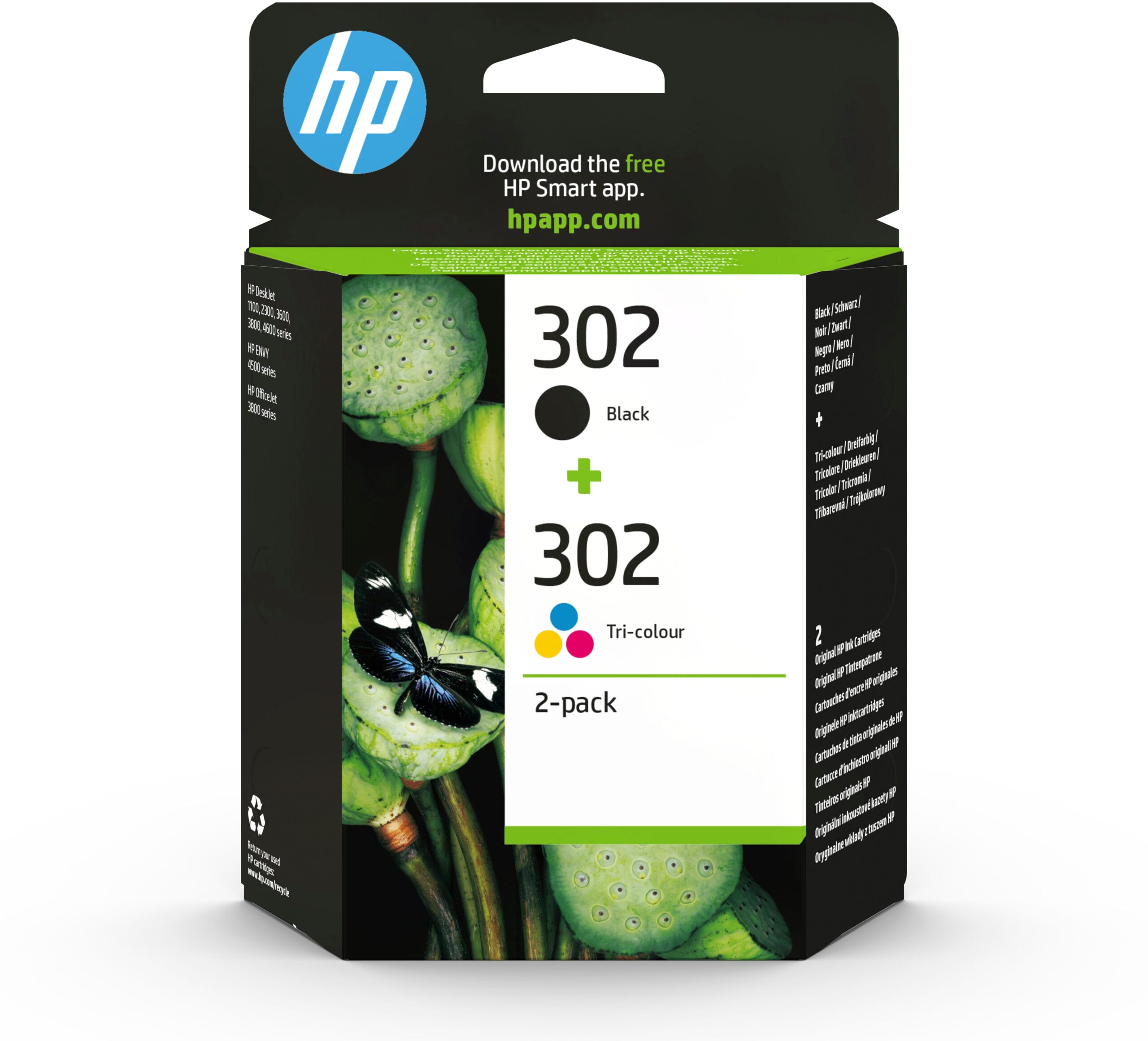 HP-X4D37AE-0190780475898 HP Combopack 302 BK/color X4D37AE OfficeJet 3830 190/165 Seiten – Hochwertig & günstig bei ShopDeca
