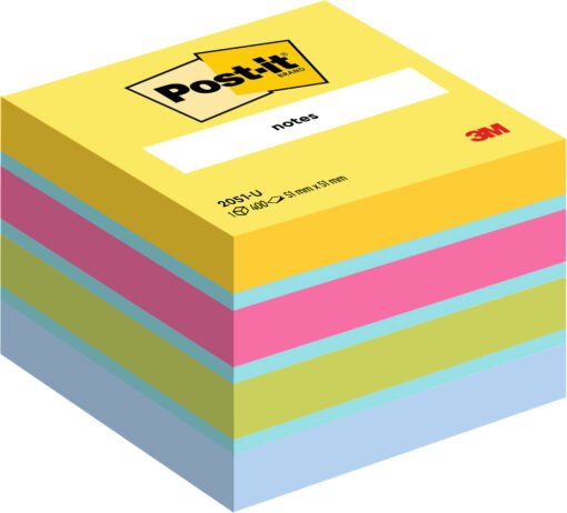 POST-IT Würfel Mini 51x51mm 2051-U 4-farbig/4x100 Blatt