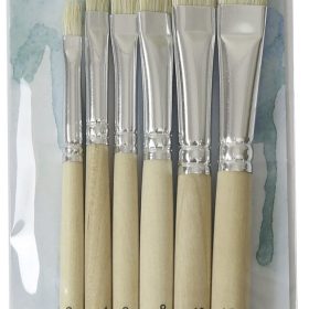 I AM CREATIVE Marein Borstenpinsel 1011.22 flach, 6er Set