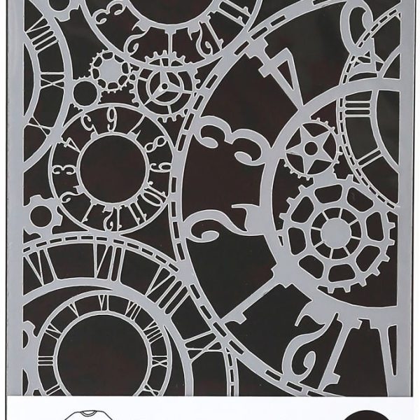 I AM CREATIVE Schablone 2000.37 A5, Uhrwerk