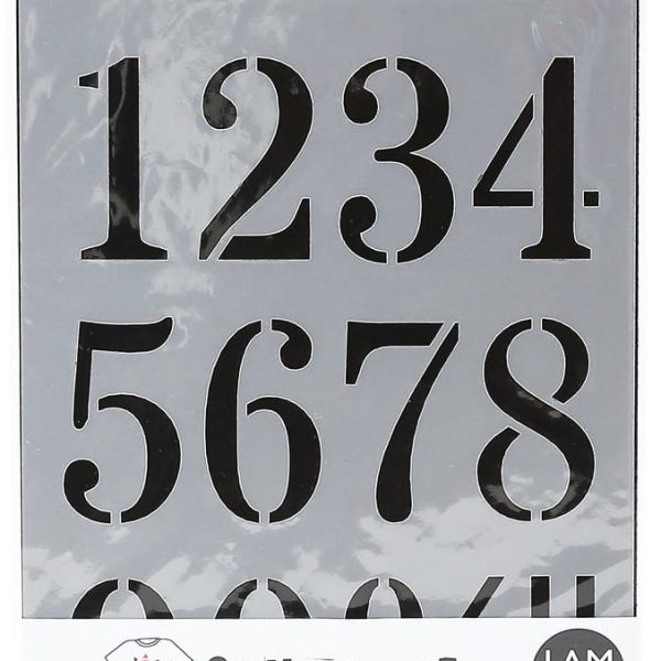 I AM CREATIVE Schablone 2000.54 A5, Nummern gross