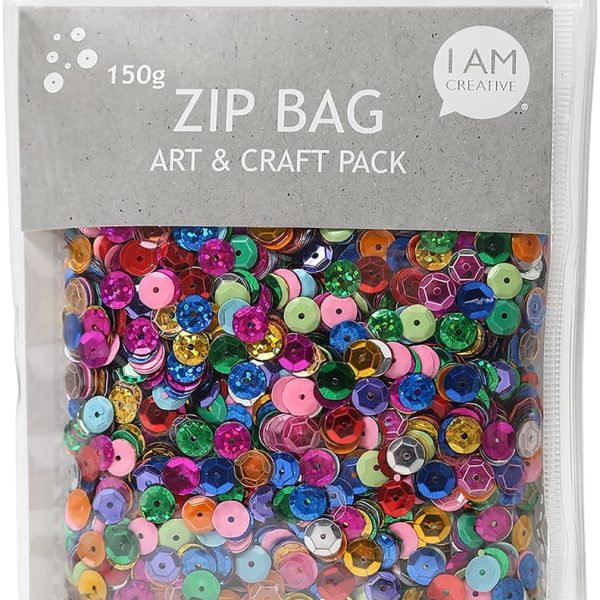 I AM CREATIVE Pailletten Set 150g 4010.07 assortiert