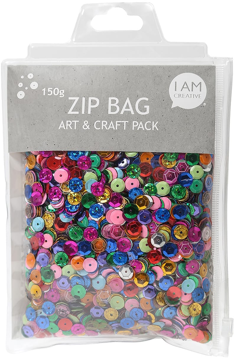 I-AM-CREATIVE-4010.07-7611983166084 I AM CREATIVE Pailletten Set 150g 4010.07 assortiert – Hochwertig & günstig bei ShopDeca