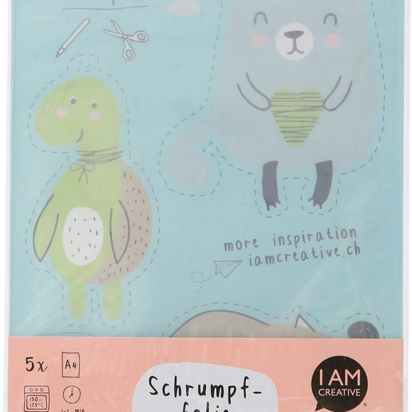 I AM CREATIVE Shrinkfolie A4 4010.48 transparent, 5 Blatt