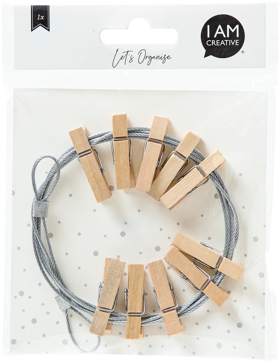 I-AM-CREATIVE-4035.67-7611983215638 I AM CREATIVE Fotoseil inkl. 10xHolzklammern 4035.67 140cm – Hochwertig & günstig bei ShopDeca