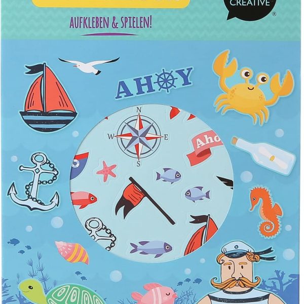 I AM CREATIVE Stickerbook 4087.499 maritim, 6 Blatt