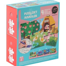I AM CREATIVE Puzzleset 4087.552 zum Ausmalen ab 3 Jahre