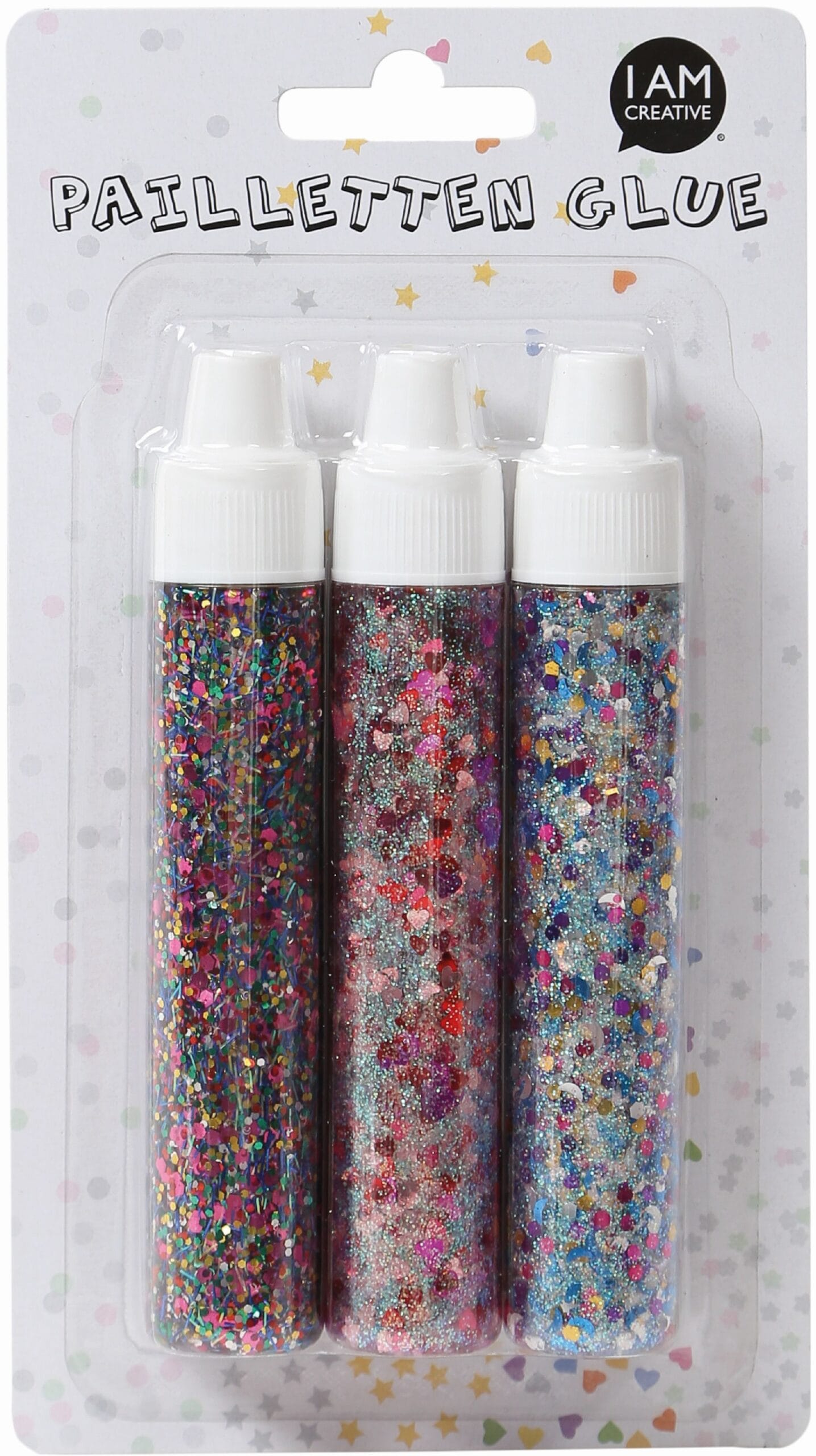 I-AM-CREATIVE-4091.36-7611983170067 I AM CREATIVE Pailletten Glue Set 4091.36 3 Stk ass. – Hochwertig & günstig bei ShopDeca