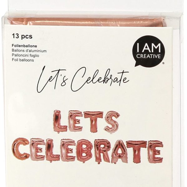 I AM CREATIVE Folienballon, Celebrate, 35cm 6010.94 rosa