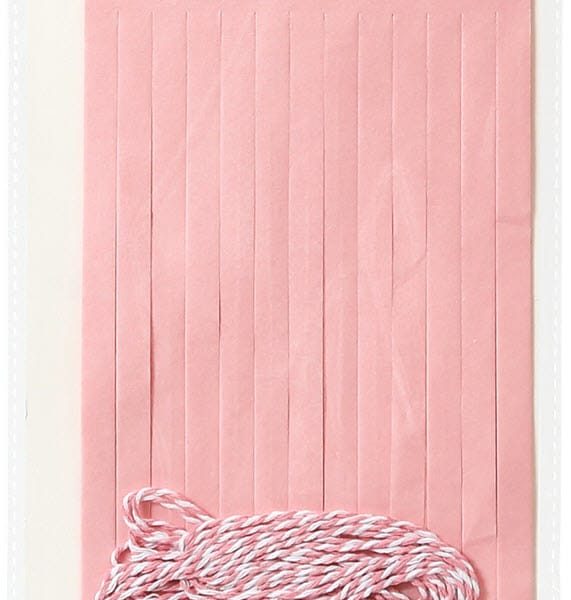 I AM CREATIVE Papier Quasten-Girlande, rosa 6010.961