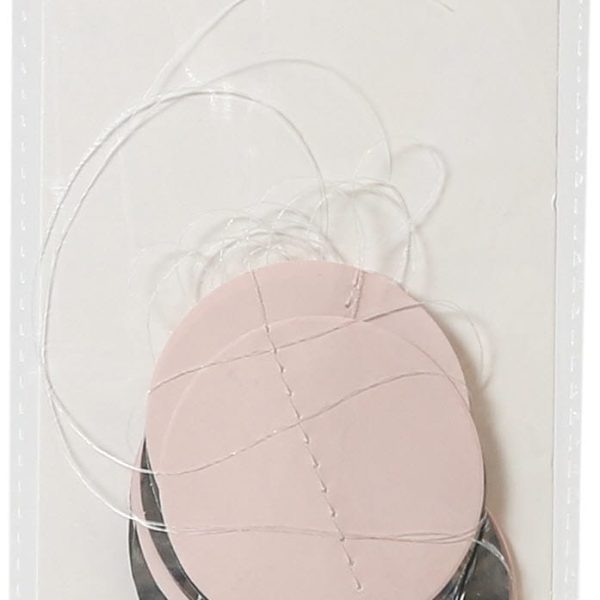 I AM CREATIVE Girlande, Punkte, rosa,silber 6010.973