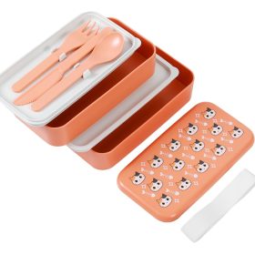 I-DRINK Lunchbox Cat ID7003 mit Trennwand und Besteck