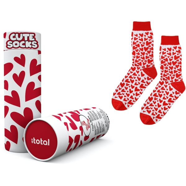 I-TOTAL Socken, Follow your Heart XL2827 rot