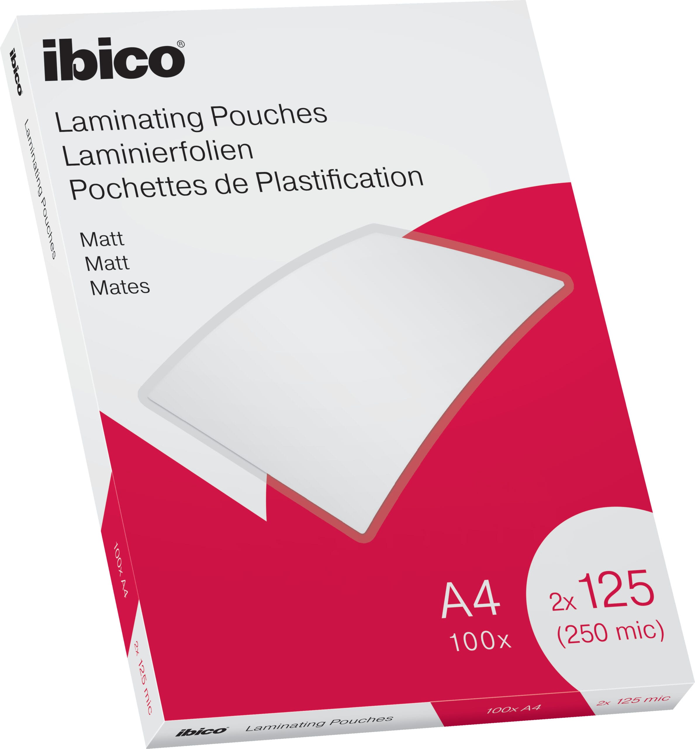IBICO-627323-4049793065984 IBICO Laminiertasche A4 627323 matt, 125my 100 Stk – Hochwertig & günstig bei ShopDeca