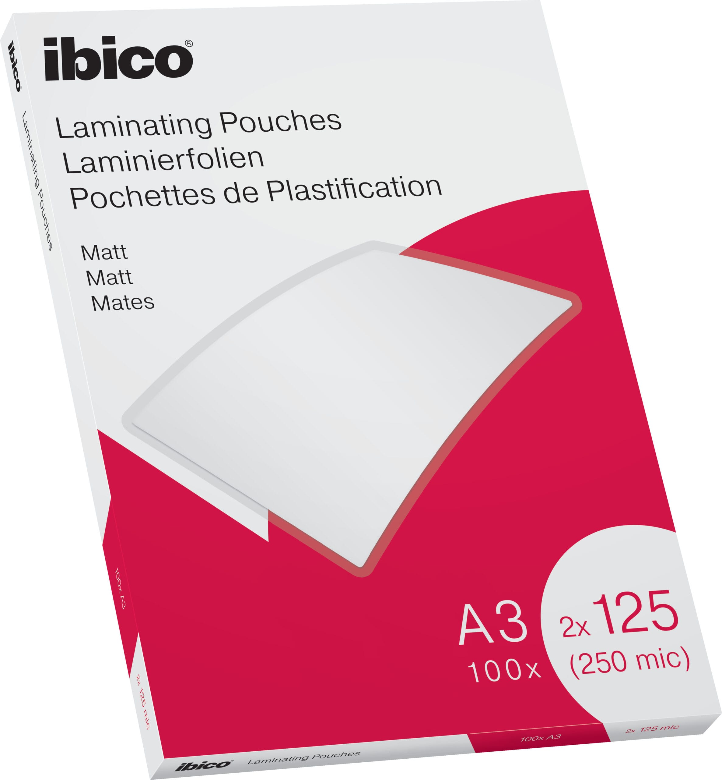 IBICO-627324-4049793065991 IBICO Laminiertasche A3 627324 matt, 125my 100 Stk – Hochwertig & günstig bei ShopDeca