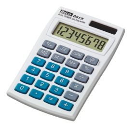 IBICO Taschenrechner 081X IB410000 8-stellig grau/blau