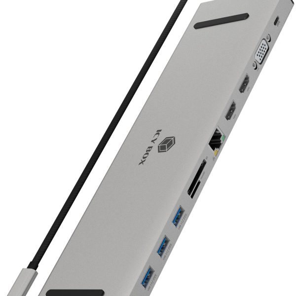 ICY BOX USB Type-C Dockingstation IB-DK2106a-CPD 2xHDMI,VGA,3x USB-A,PD