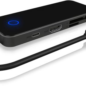 ICY BOX DockingStation Type-C IB-DK4025-CPD with integrated cable