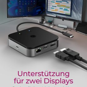ICY BOX USB4 DockingStation Dual IB-DK408-C41 1x HDMI+DP,3x USB 3.2, Gigabit