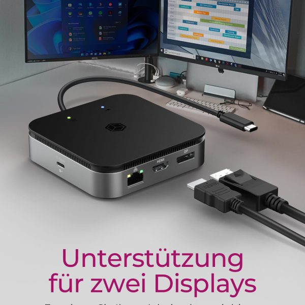 ICY BOX USB4 DockingStation Dual IB-DK408-C41 1x HDMI+DP,3x USB 3.2, Gigabit