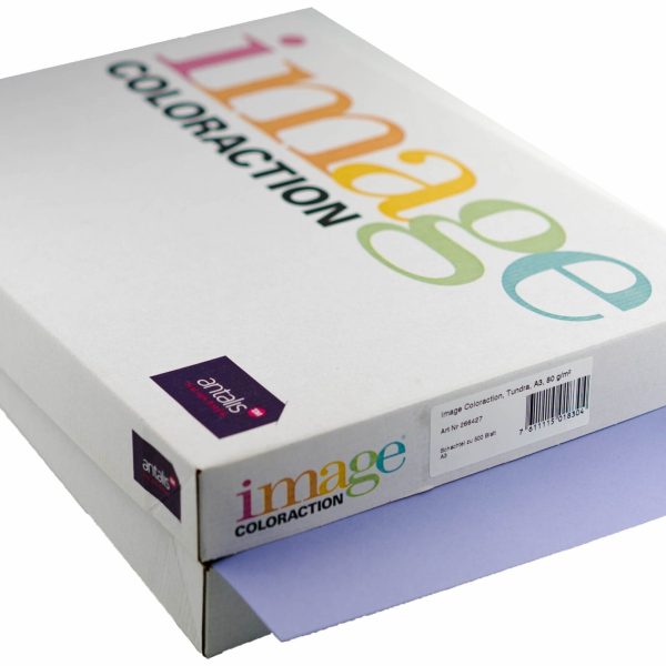 IMAGE COLORACTION Kopierpapier Tundra A3 266427 80g, lavendel 500 Blatt