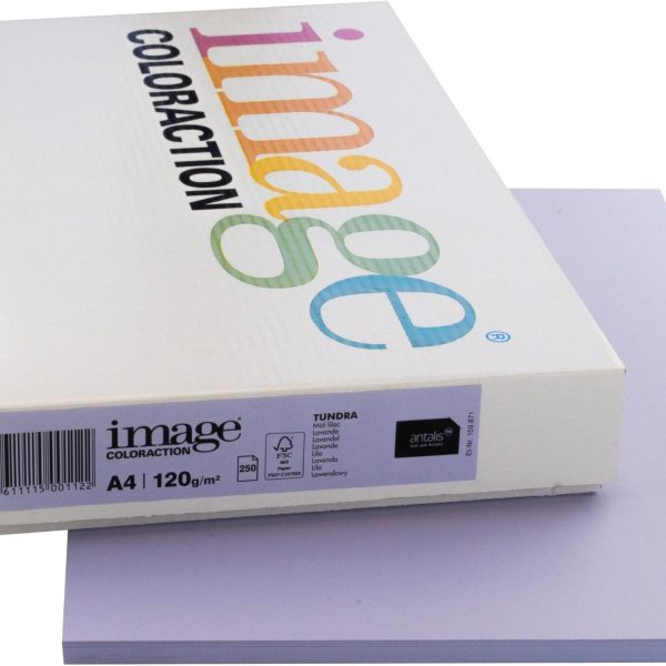IMAGE COLORACTION Kopierpapier Tundra A4 266668 120g, lavendel 250 Blatt