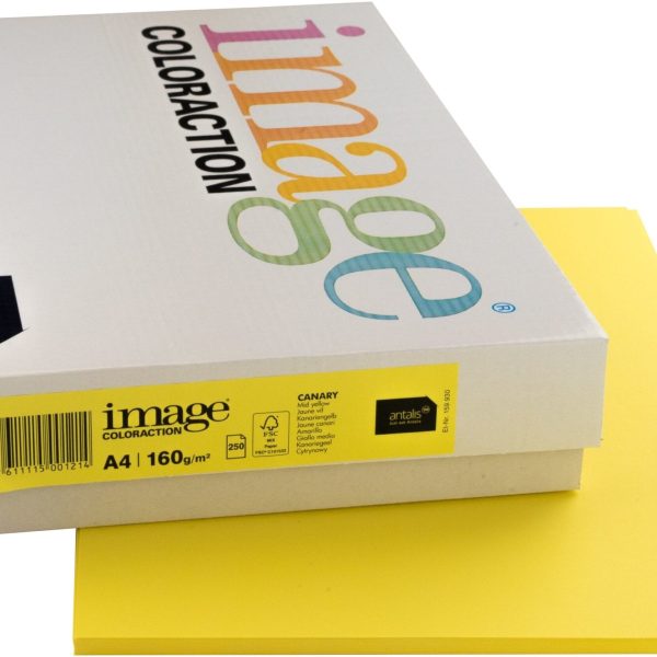 IMAGE COLORACTION Kopierpapier Canary A4 266719 kanariengelb, 160g 250 Blatt