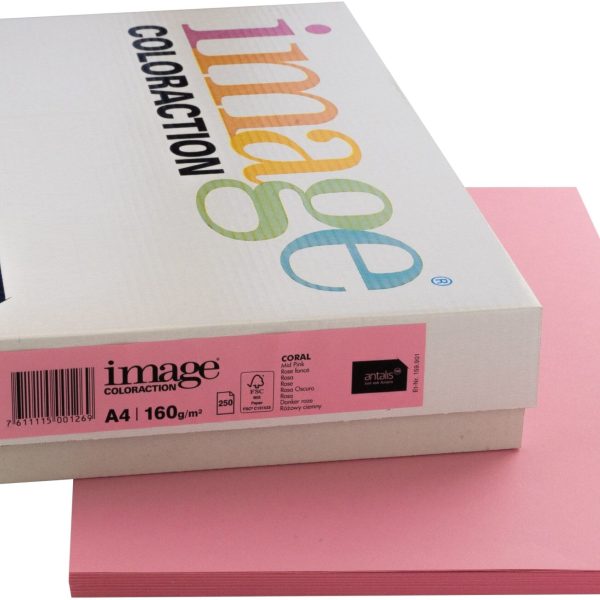 IMAGE COLORACTION Kopierpapier Coral A4 266734 160g, rosa 250 Blatt